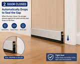Automatic Drop-Down Door Seal – Blocks Drafts, Noise & Light