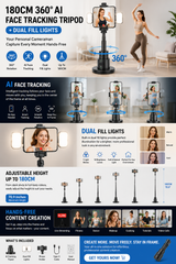 AutoTrack 360™ – AI Face Tracking Tripod