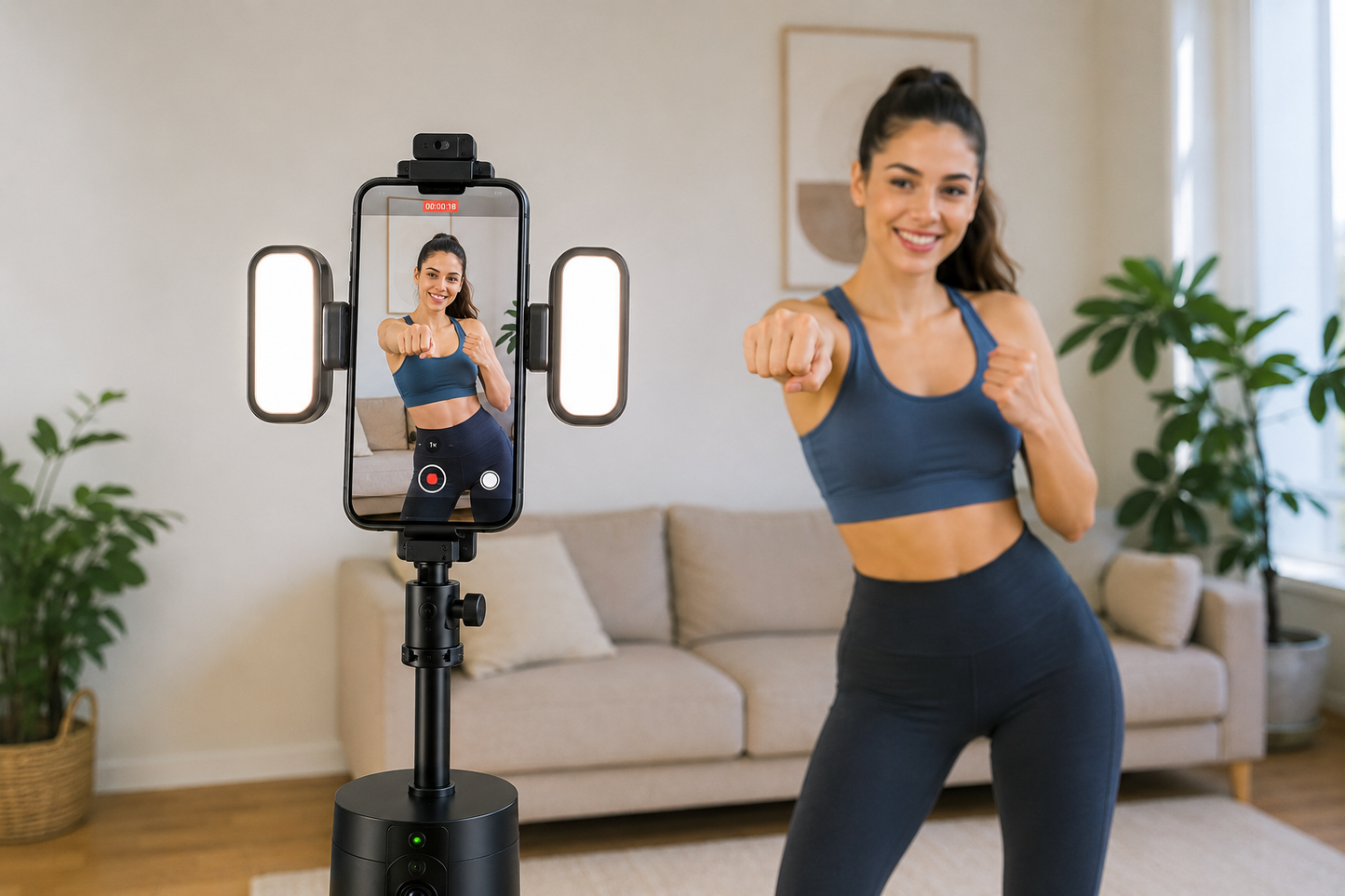 AutoTrack 360™ – AI Face Tracking Tripod