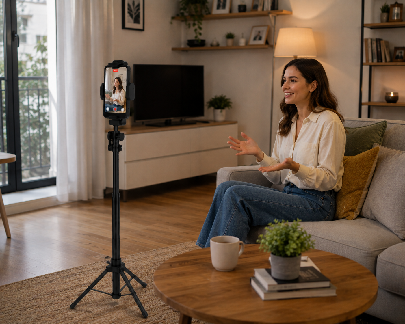 AutoTrack 360™ – AI Face Tracking Tripod